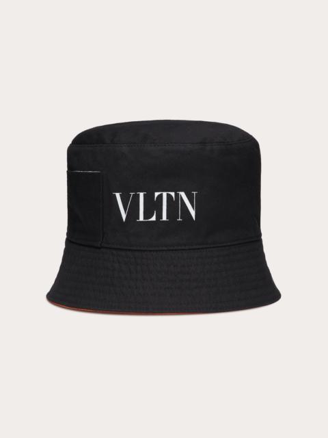 VLTN reversible nylon and cotton bucket hat
