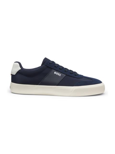 LOW-TOP TRAINERS WITH SUEDE TRIMS