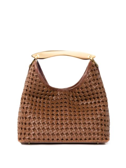 Boomerang Woven Leather Cognac
