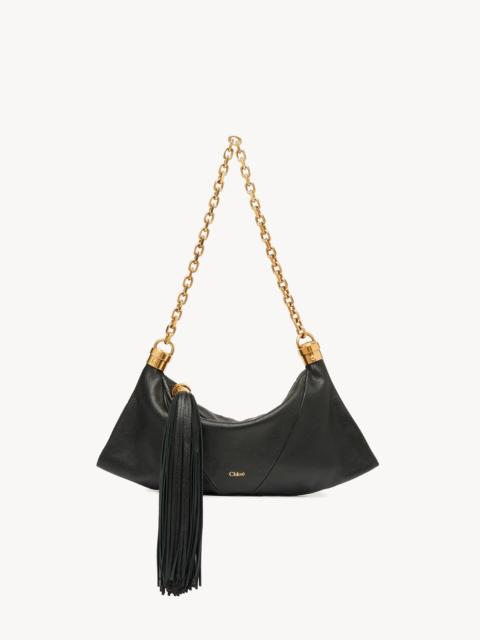 SMALL CHLOÉ FOULARD SHOULDER BAG IN GRAINED LEATHER