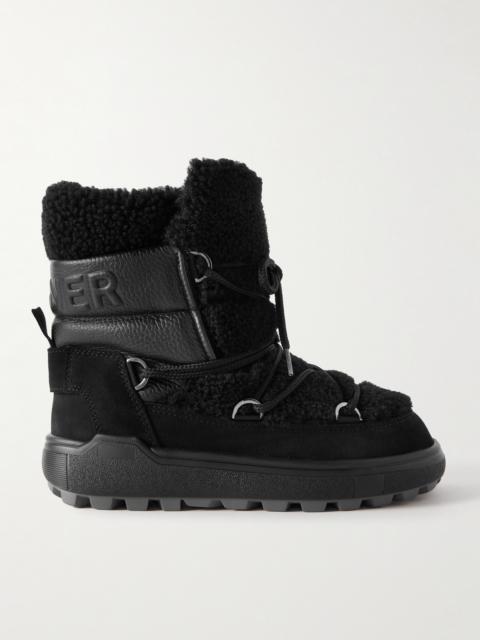 Chamonix Shearling, Textured-leather And Suede Snow Boots