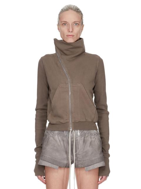 cotton zip-up sweatshirt