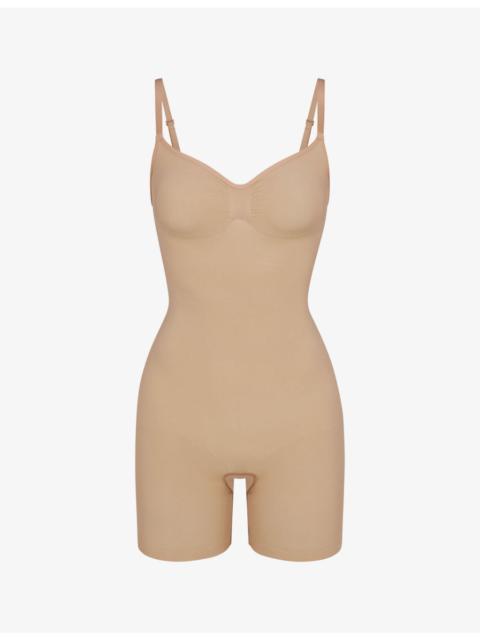 Sculpt ruched stretch-woven body