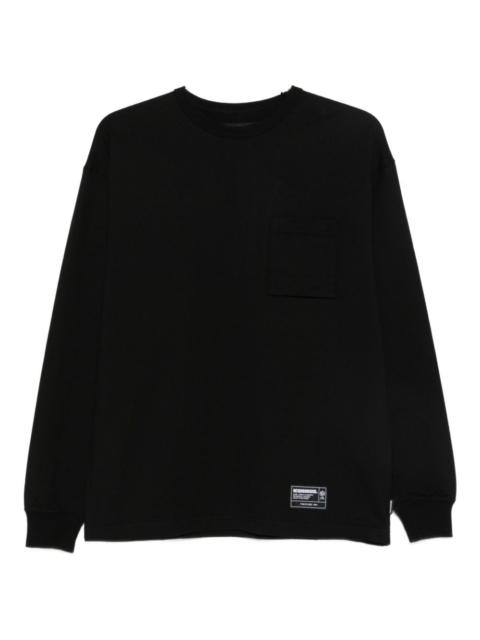 logo-patch long sleeve T-shirt
