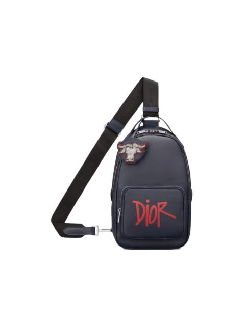 Dior And Shawn Crossbody Backpack Navy
