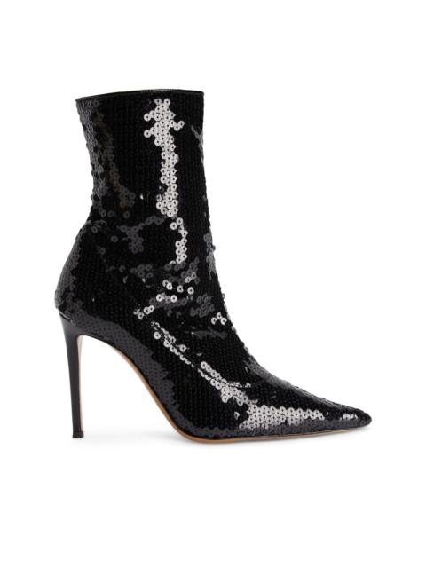 100mm sequin-embellished boots