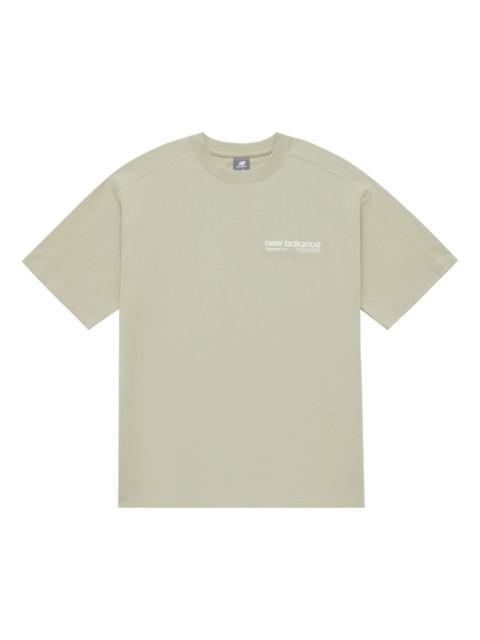 New Balance Wordmark Logo T-Shirt 'Khaki Green' AMT42301-OVN