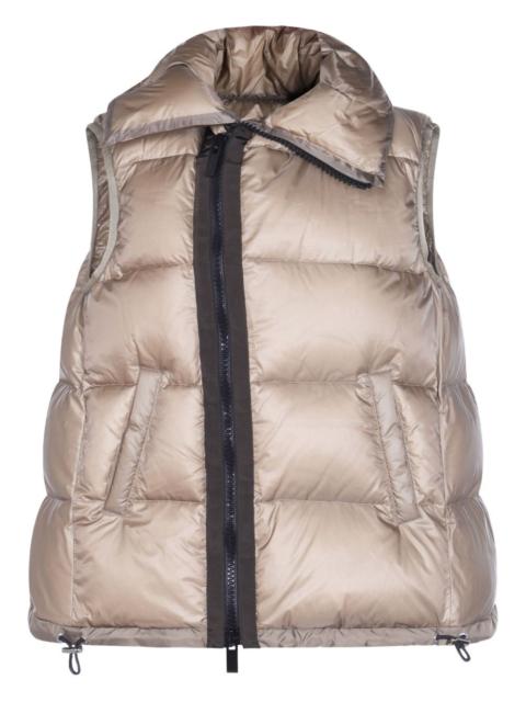quilted zip-front gilet