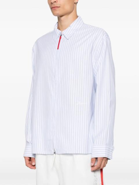 Jacquemus Striped Zip-up Shirt