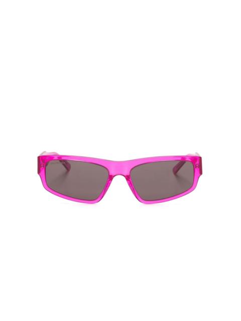 logo-print rectangle-frame sunglasses