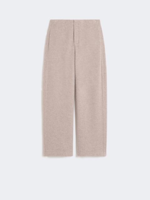Cashmere and wool fleece trousers - BEIGE
