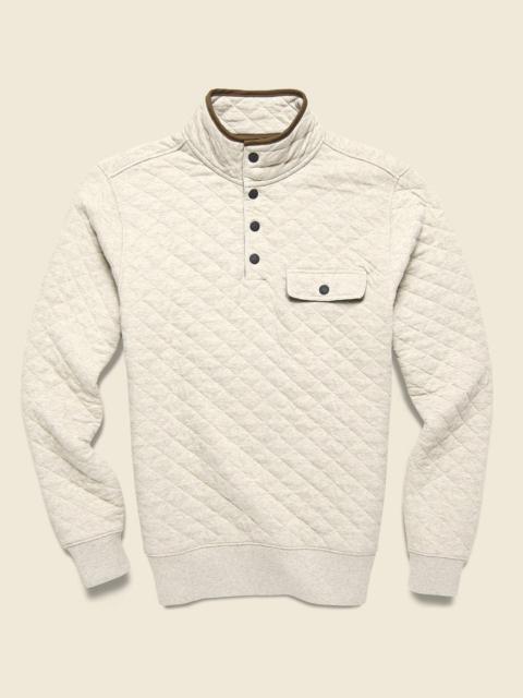 Epic Quilted Fleece Pullover - Oatmeal Melange