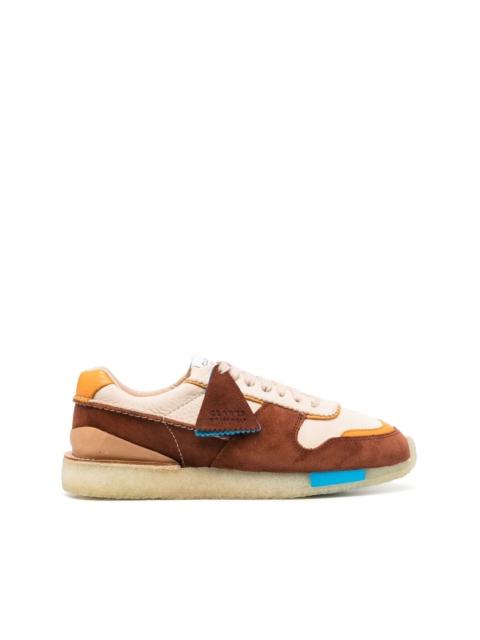 colour-block panelled low-top sneakers