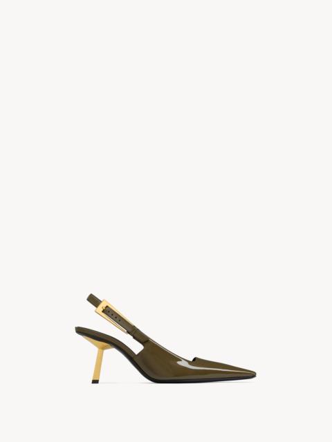 LEE SLINGBACK PUMPS IN PATENT LEATHER