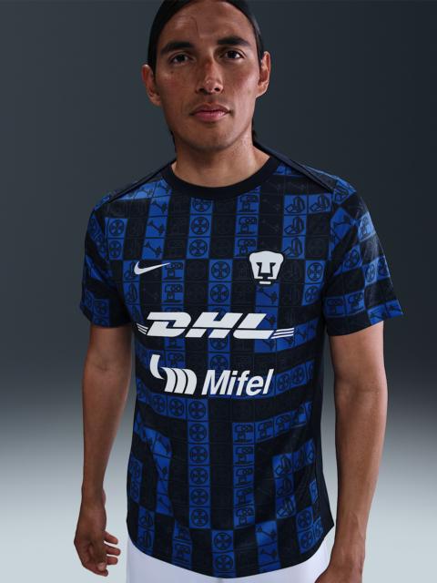 Pumas UNAM Academy Pro Men's Nike Dri-FIT Soccer Pre-Match Short-Sleeve Top