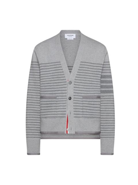 Striped Milano Stitch Boxy Fit Cardigan