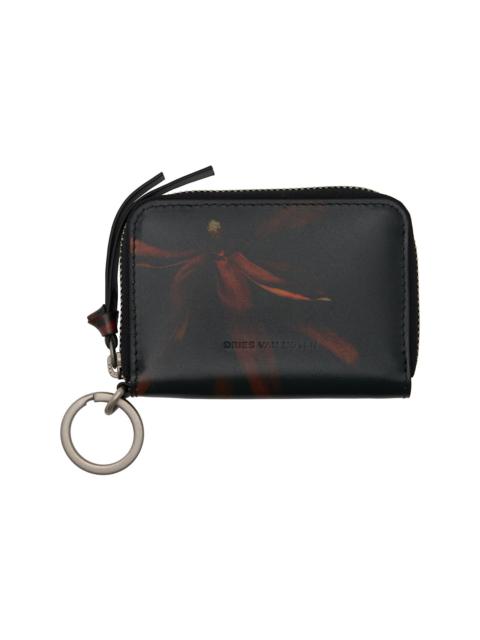Black & Red Leather Card Holder