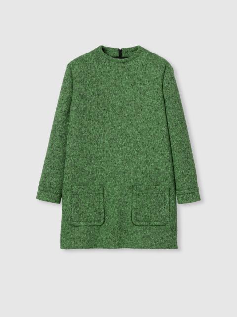 Cotton wool mouliné dress