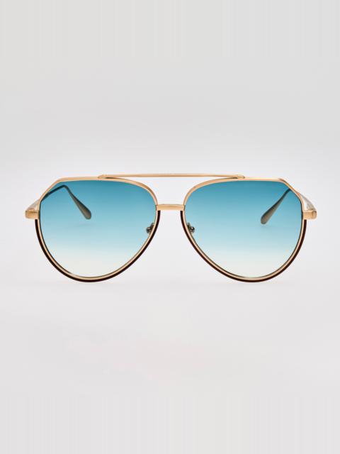Bayer Sunglasses in Aqua and Gold