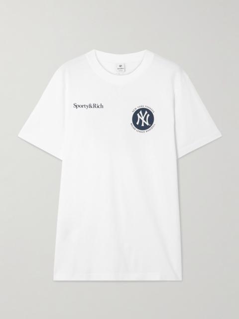 + New York Yankees Printed Cotton-jersey T-shirt