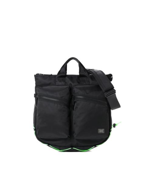 2Way Helmet double-pocket tote bag
