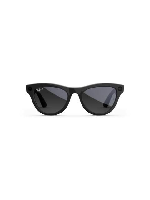 Ray-Ban Meta Skyler (Gen 2) Shiny Black Polar Gradient Graphite Lenses