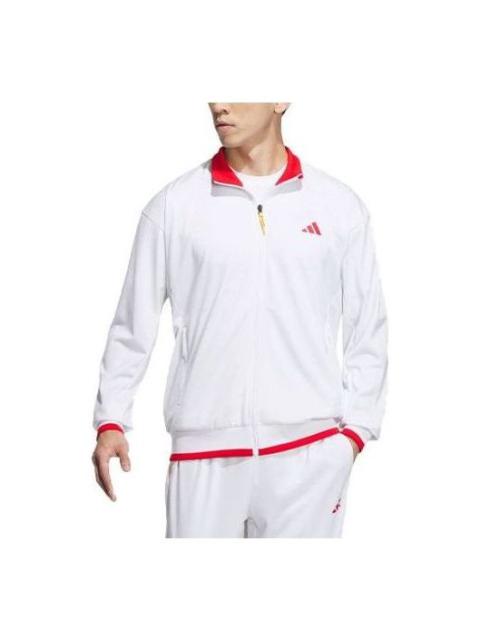 adidas China Knit Tennis Jackets 'White Red' IV7578