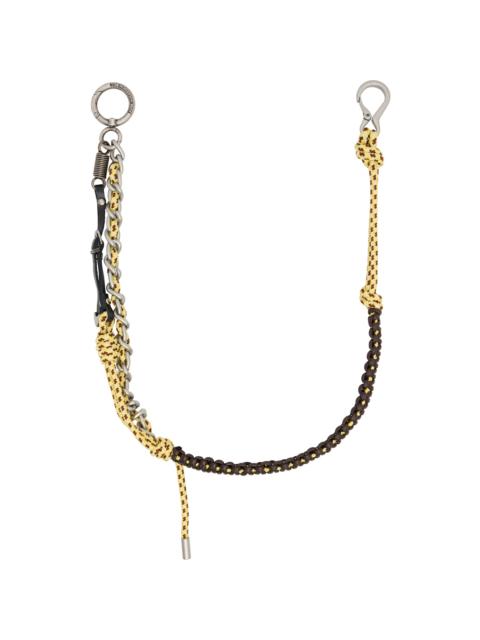 Yellow & Brown Antidote Handcrafted Keychain