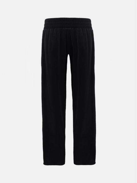 S*X TAPE TRACKSUIT BOTTOMS VELOUR BLACK