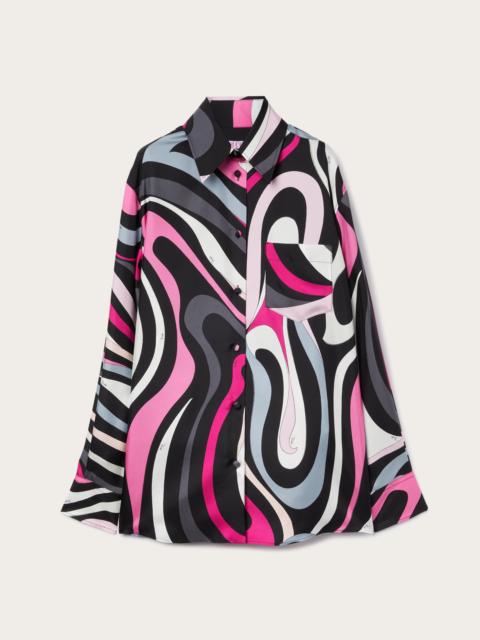 MARMO PRINT SILK SHIRT