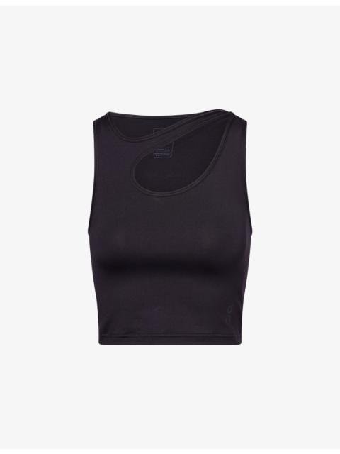 Studio Cut-Out Stretch-Woven Top
