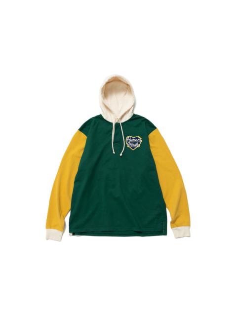 Human Made Hooded Rugby Shirt Green
