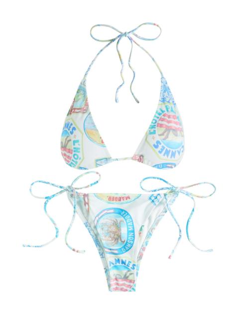 Damson Madder Printed Bikini top