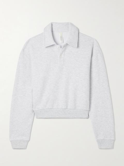 Cotton-blend Jersey Long Sleeve Henley