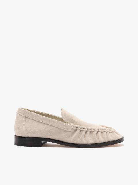 Margaux Loafer In Mushroom Grey Suede