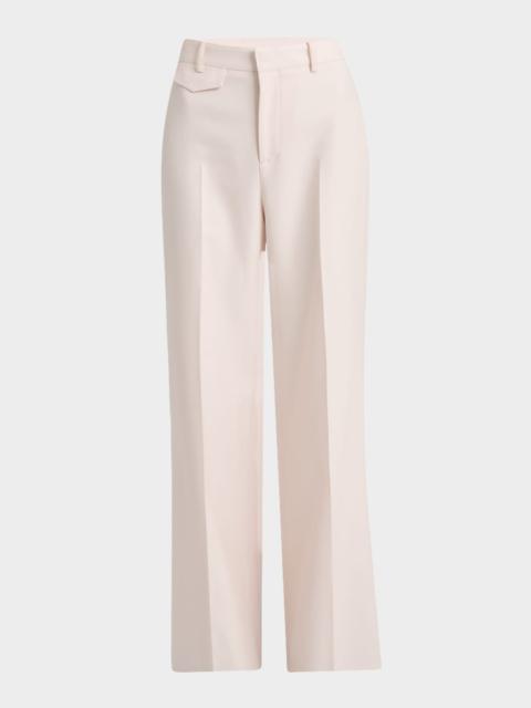 High-Rise Wide-Leg Suiting Trousers