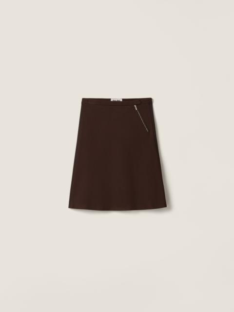 Fabric stitch knit skirt