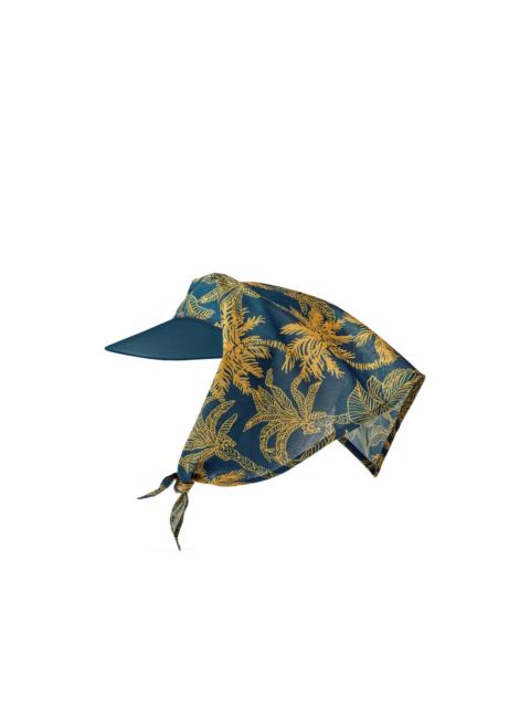 Carlotta tropical-print visor