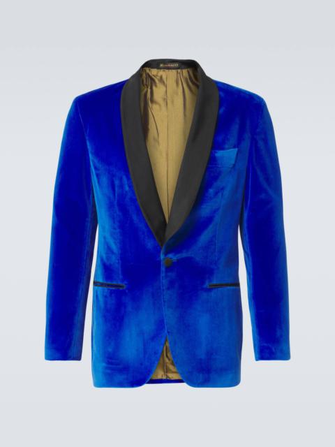 Cotton velvet blazer