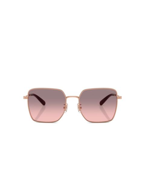 rose-gold square sunglasses