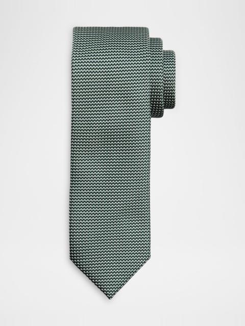 Men & apos;s Micro-Woven Jacquard Silk Tie