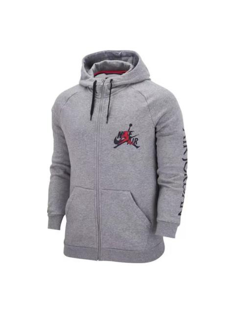 Air Jordan graphic logo hooded jacket 'Grey' DH9507-091