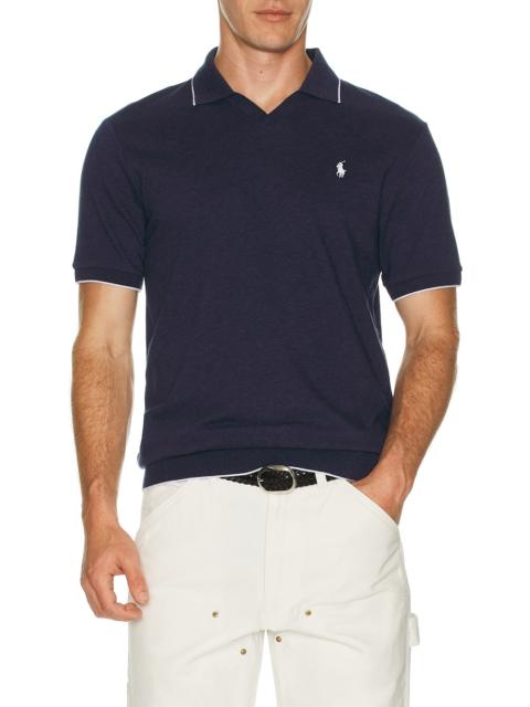 Short Sleeve Johnny Collar Polo