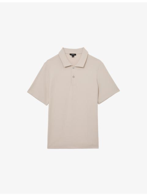 Kennedy Buttoned Textured Polo Top
