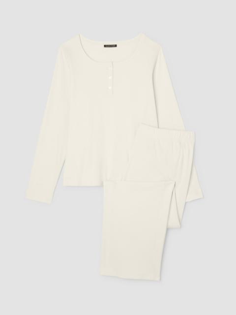 Organic Cotton Rib Sleep Set