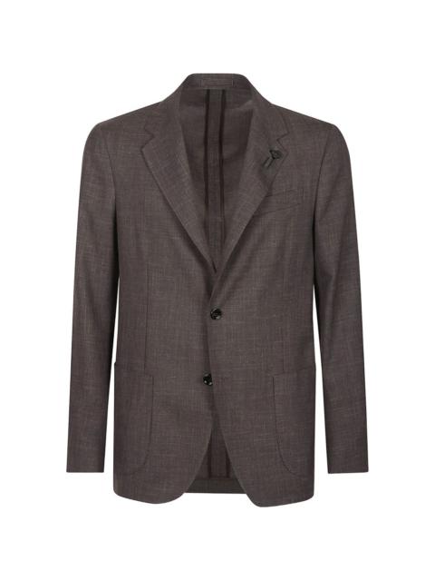 buttoned blazer