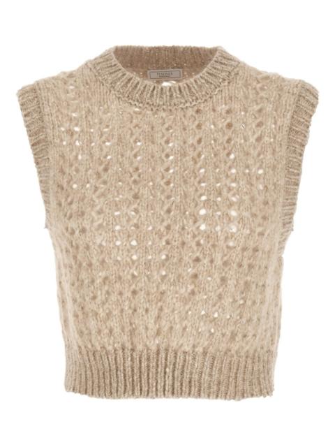 open-knit vest