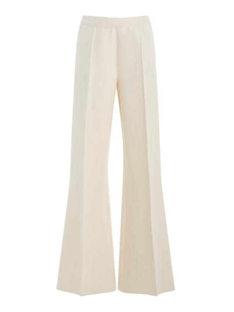 Willa Cotton-Blend Flared Pants ivory