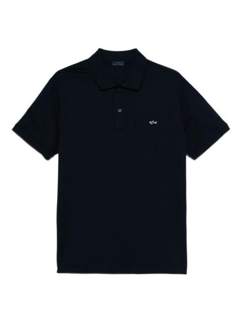 embroidered logo polo shirt