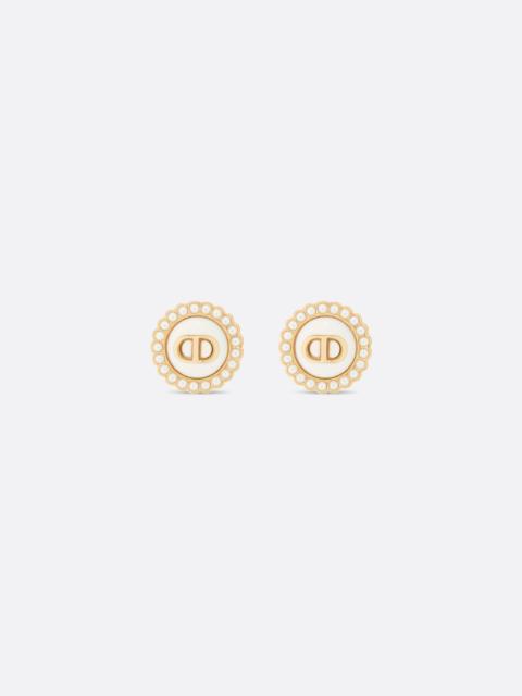 Petit CD Baroque Stud Earrings